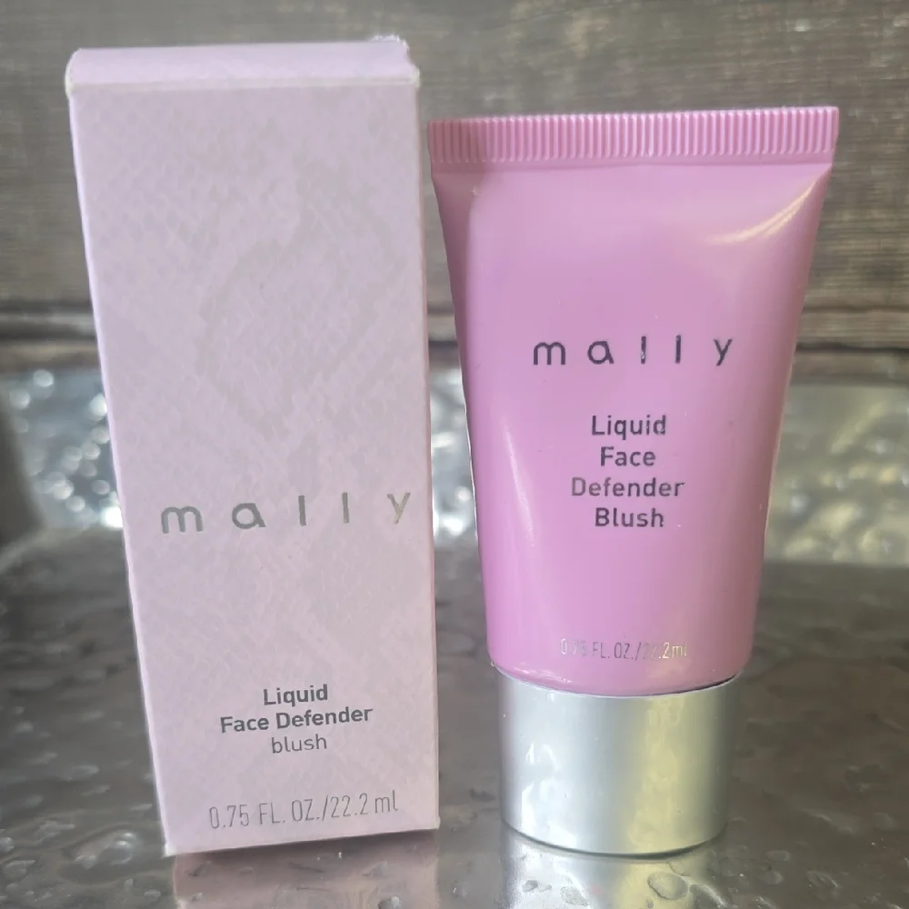 Mally Liquid Face Defender Blush, NEW, 0.75 Oz